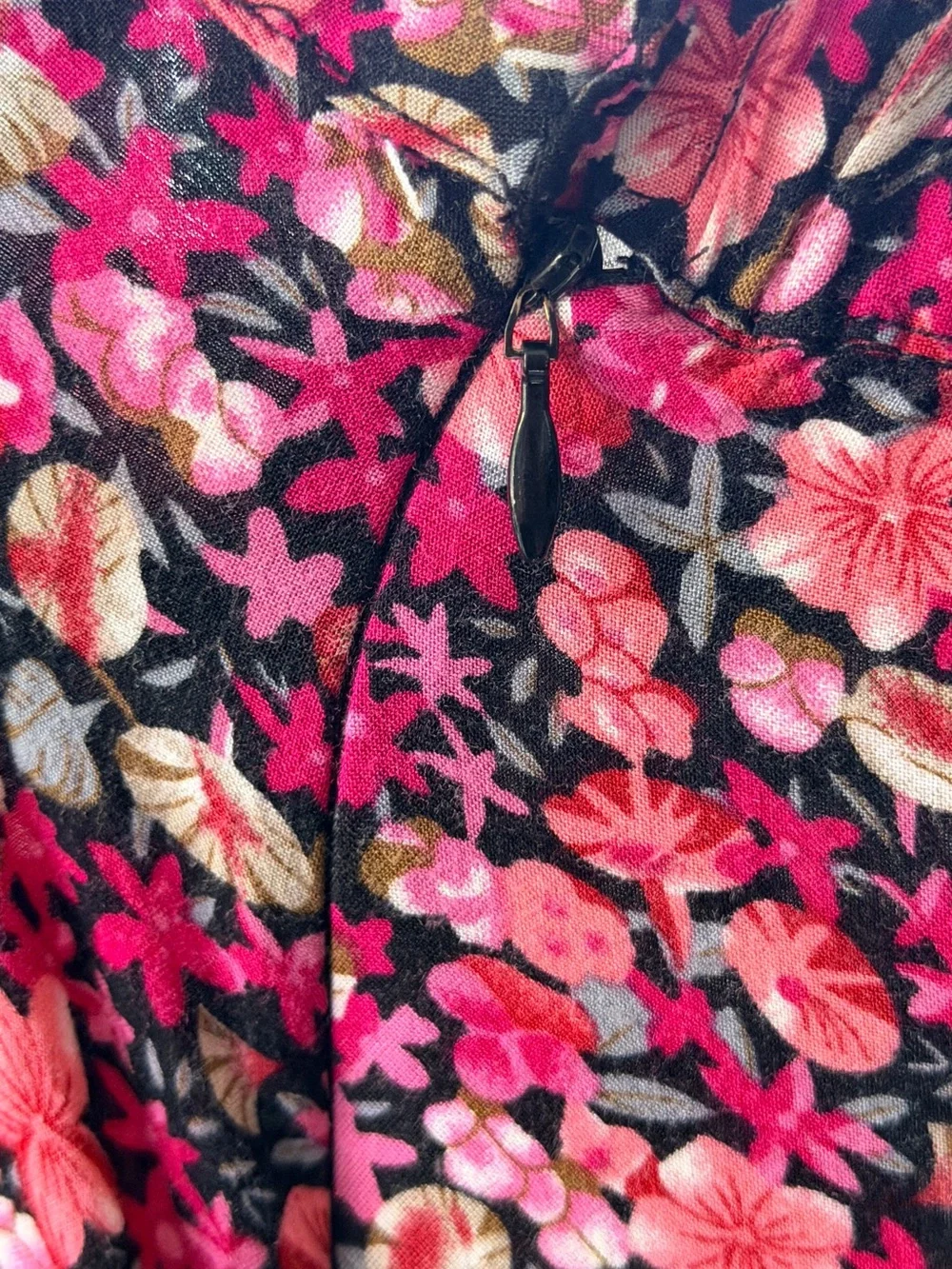 Christopher & Banks Pink Floral Circle Skirt